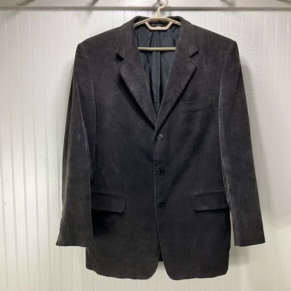 ZAGATO Chocolate Brown Corduroy Blazer - Picture 1 of 7